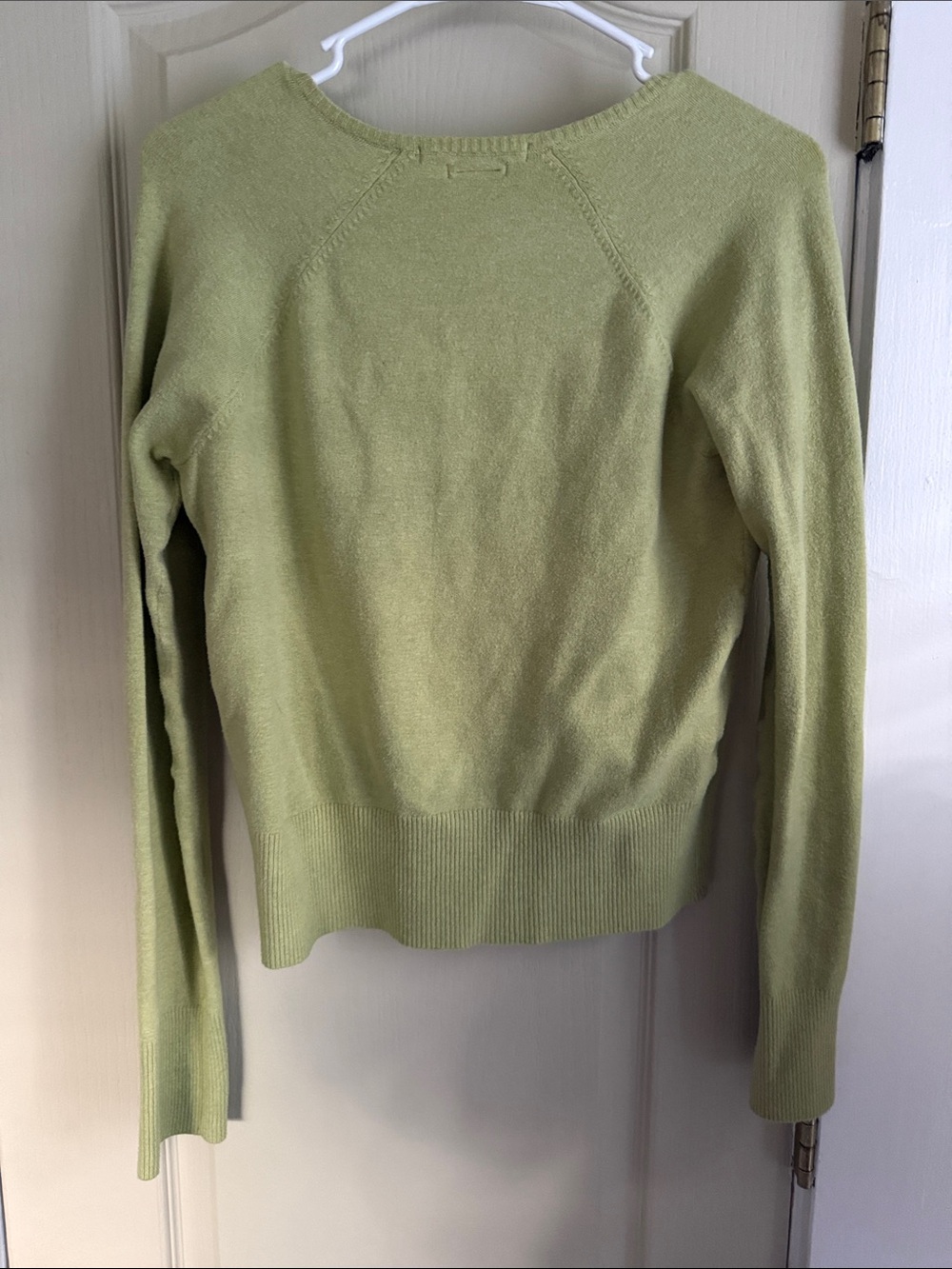 Old Navy Light Green Button-Up Crewneck Cardigan - Picture 4 of 4